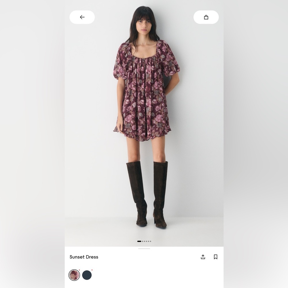 Never Worn Aritzia Wilfred Sunset Floral Dress